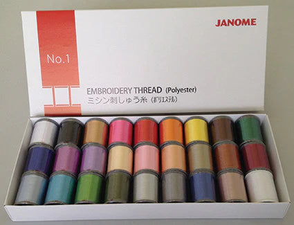 Janome Embroidery thread  Box 1